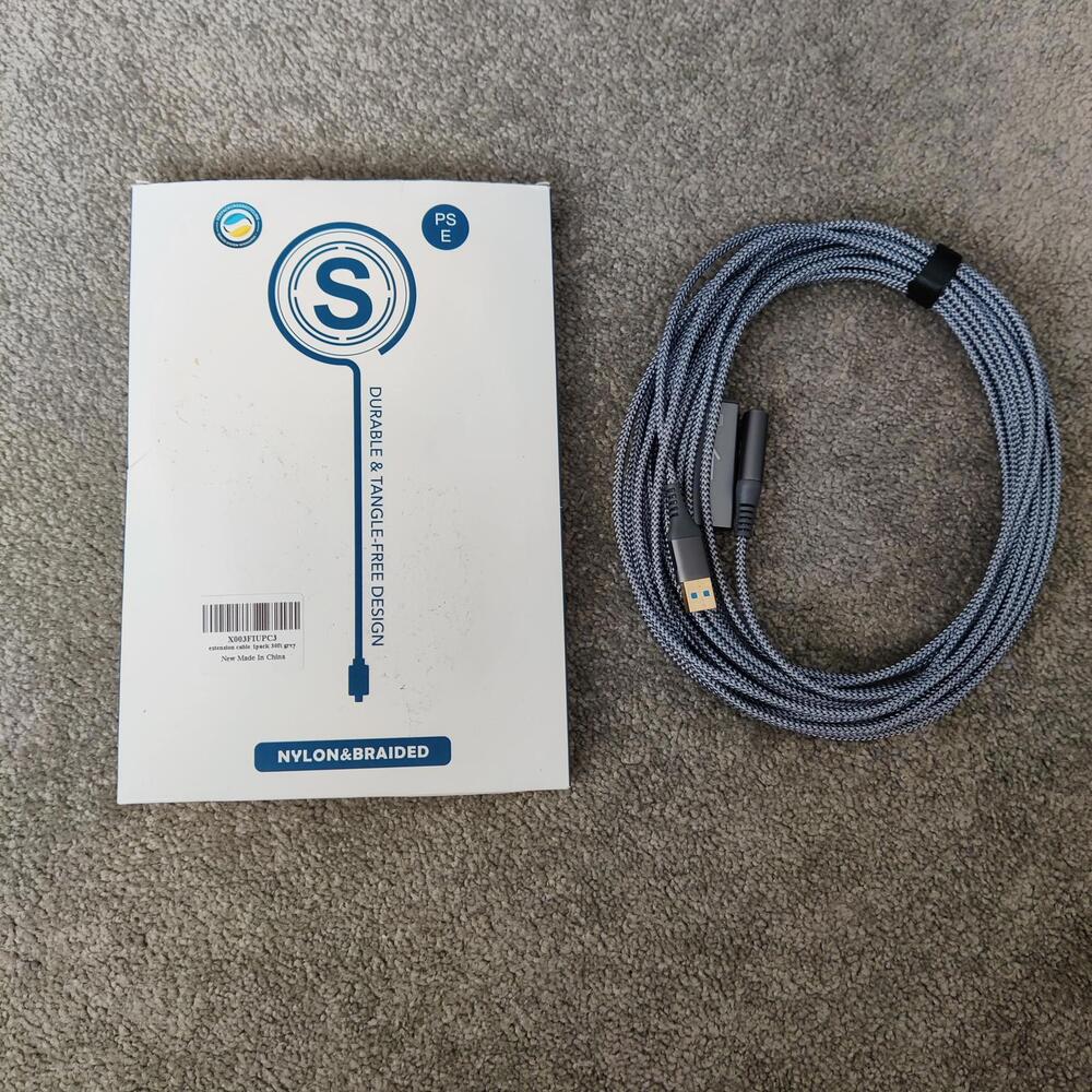 AviBrex Tangle Free Extension Cable Gray